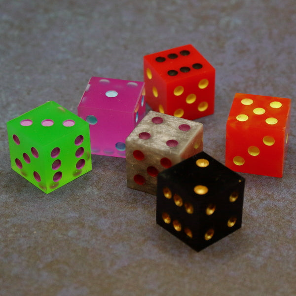 6 D6 Dice set themed in the original 6 jokers cards.