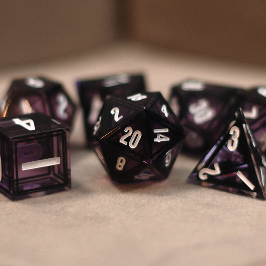 Purple Kaleidoscope Dice Set