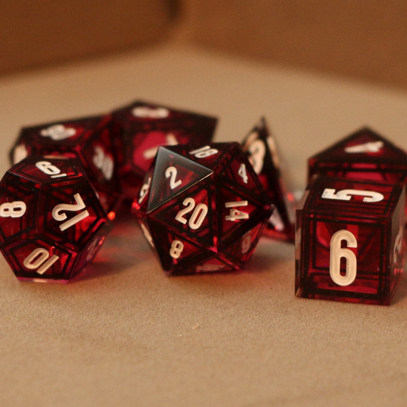 Pink Kaleidoscope Dice Set