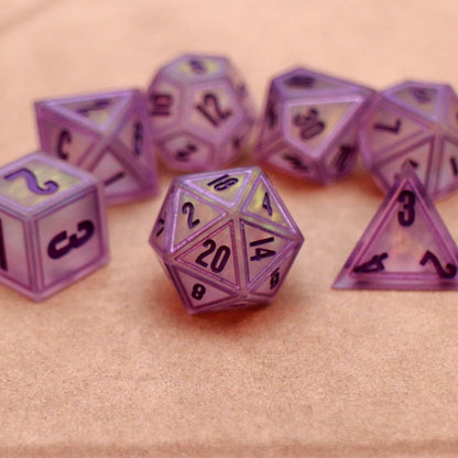 Purple Hologram Gem Dice