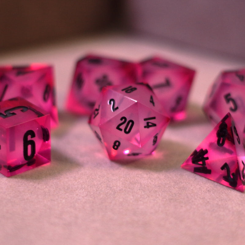 Pink SphereCore Dice