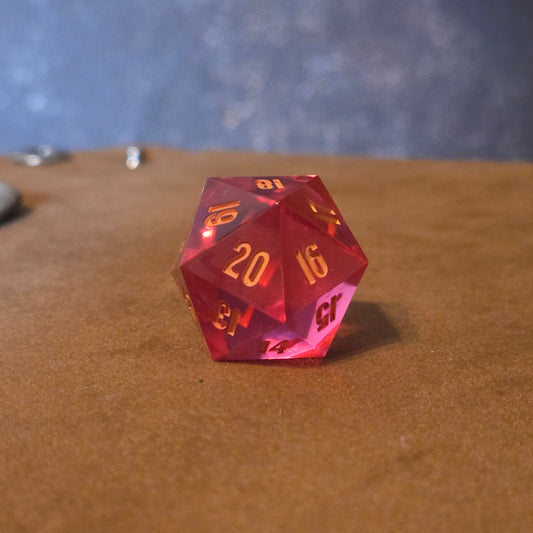 Spindown D20 - Pink/Orange